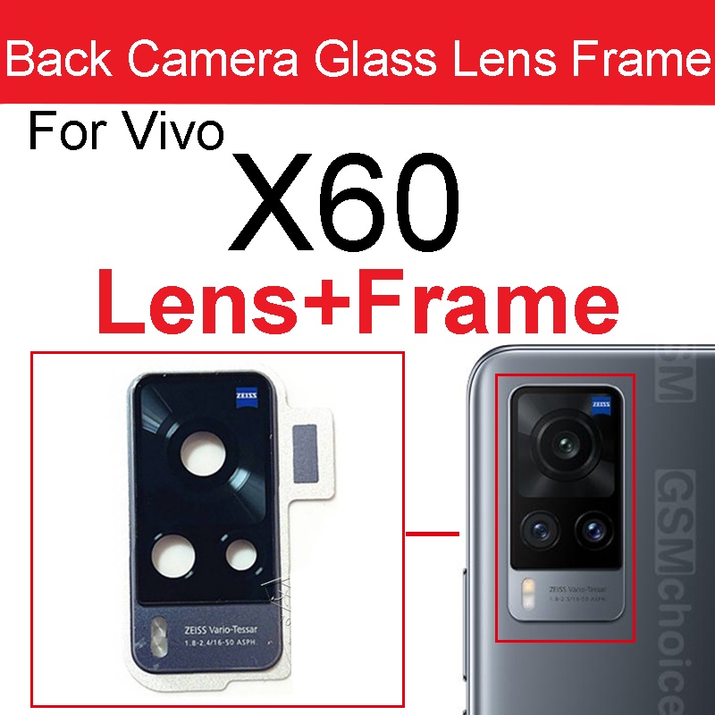 Rear Camera Glass Lens Cover For Vivo X50 X60 Pro X50 X60 Pro Plus X51 5G  Back Camera Lens Frame Housing Bracket Sticker