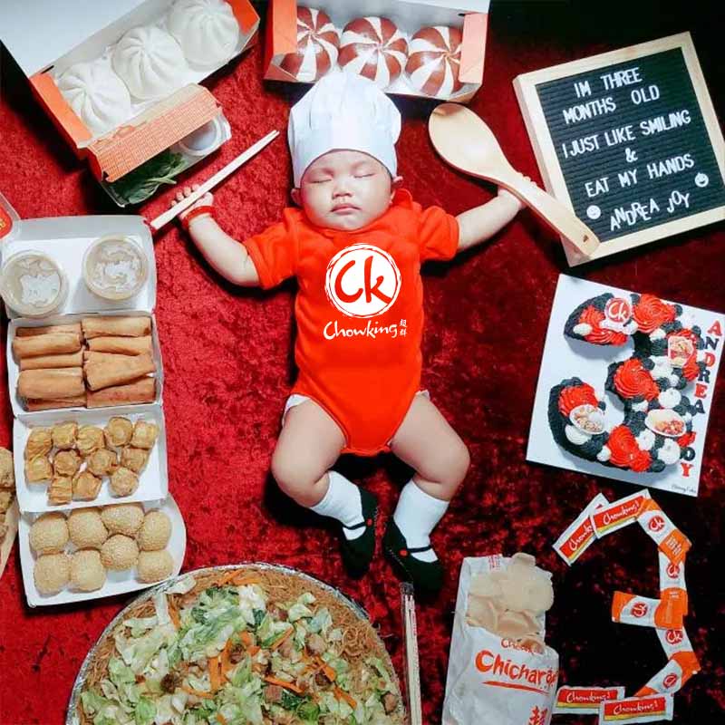 Haginbaby Food Theme Chowking Customized Outfit Baby Onesie Unisex Oonesies  New Born Baby Clothes