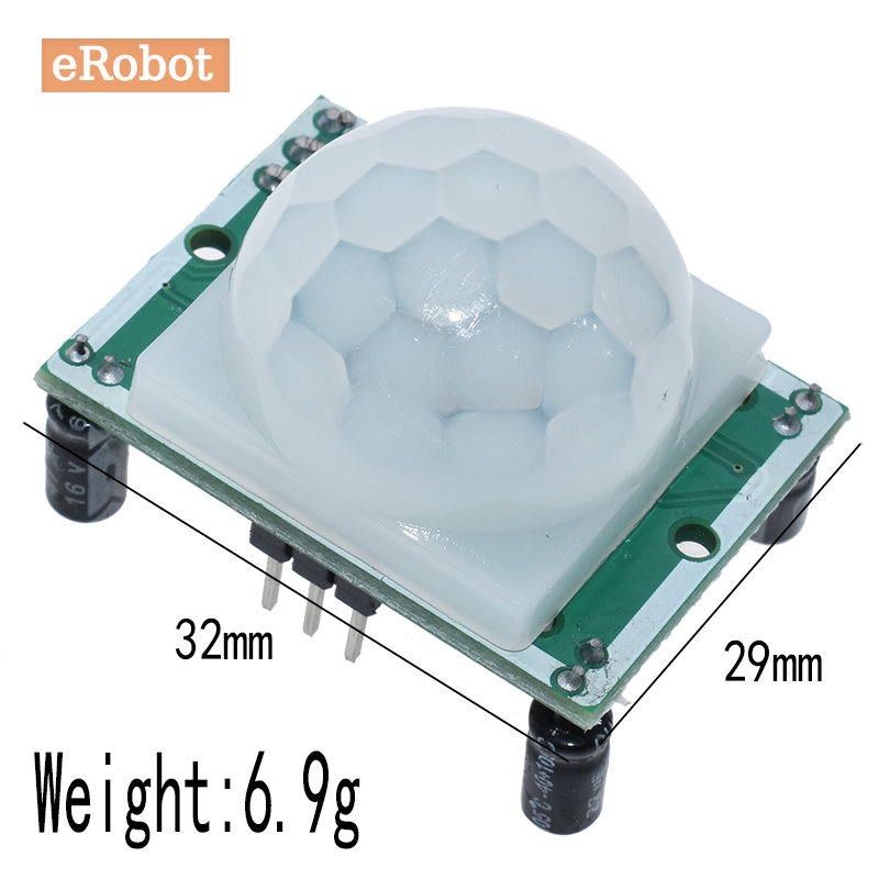 Blue Green HC-SR501 Adjust IR Pyroelectric Infrared PIR Module Motion ...