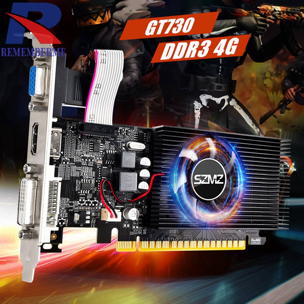 GT730 4GB DDR3 128Bit Graphics Card with Cooling Fan Gaming Graphics ...