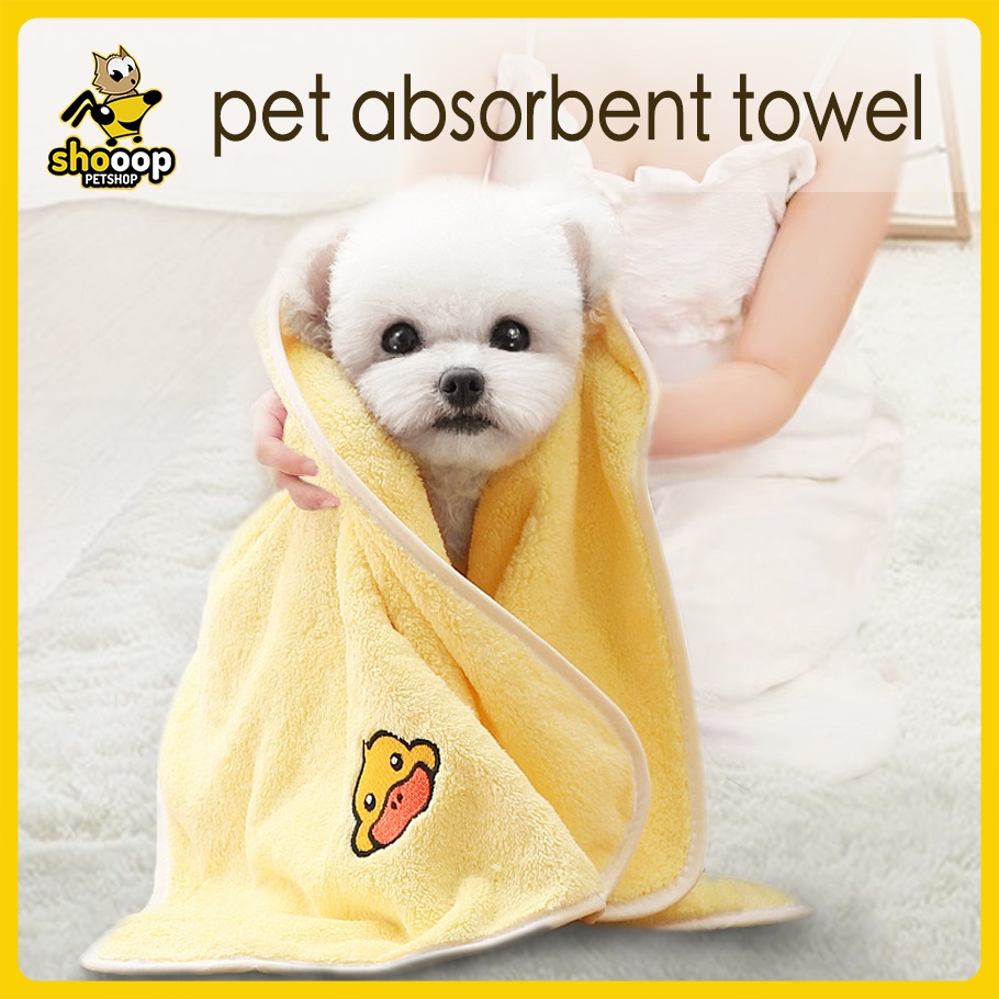 Dog Towel Super Soft Super Absorbent Pet Bath Towel Microfiber Dog ...