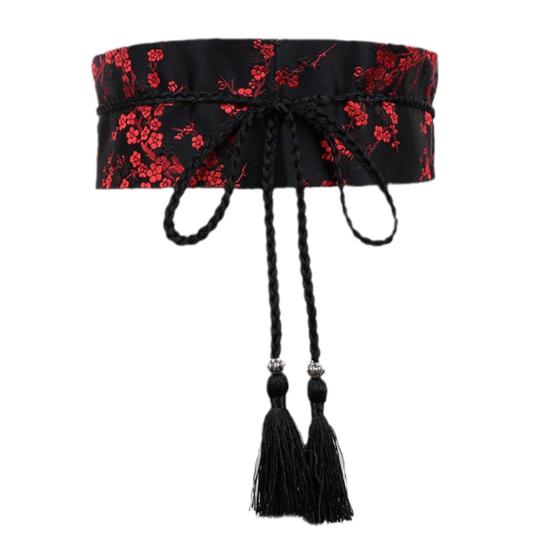 xiangbao Vintage Hanfu Girdle Belt Chinese Elegant Tie Belt for Wrap