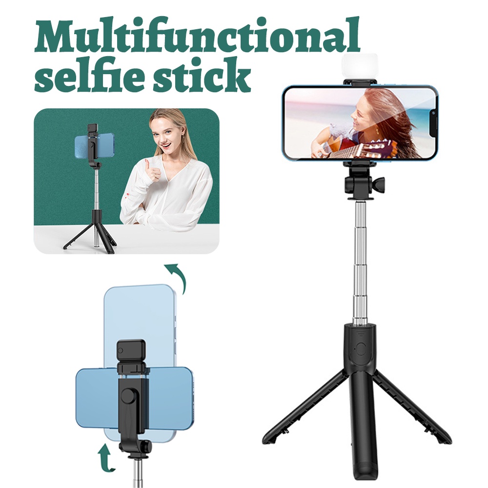 Selfie Stick Tripod 360 Degree Rotation with Bluetooth Remote Universal Wireless Selfie Phone