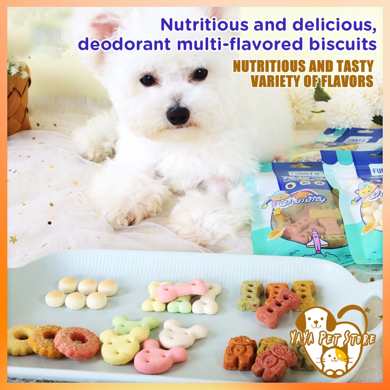 100g Pet Snacks Cats And Dogs Teeth Grinding And Cleaning Dog Deodorant Biscuits Shopee