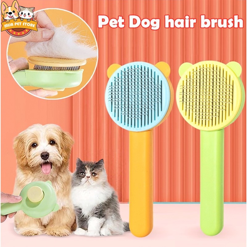 Pet Dog hair brush Cat grooming Cleaning comb Pet hair removal Supplies Shopee Philippines