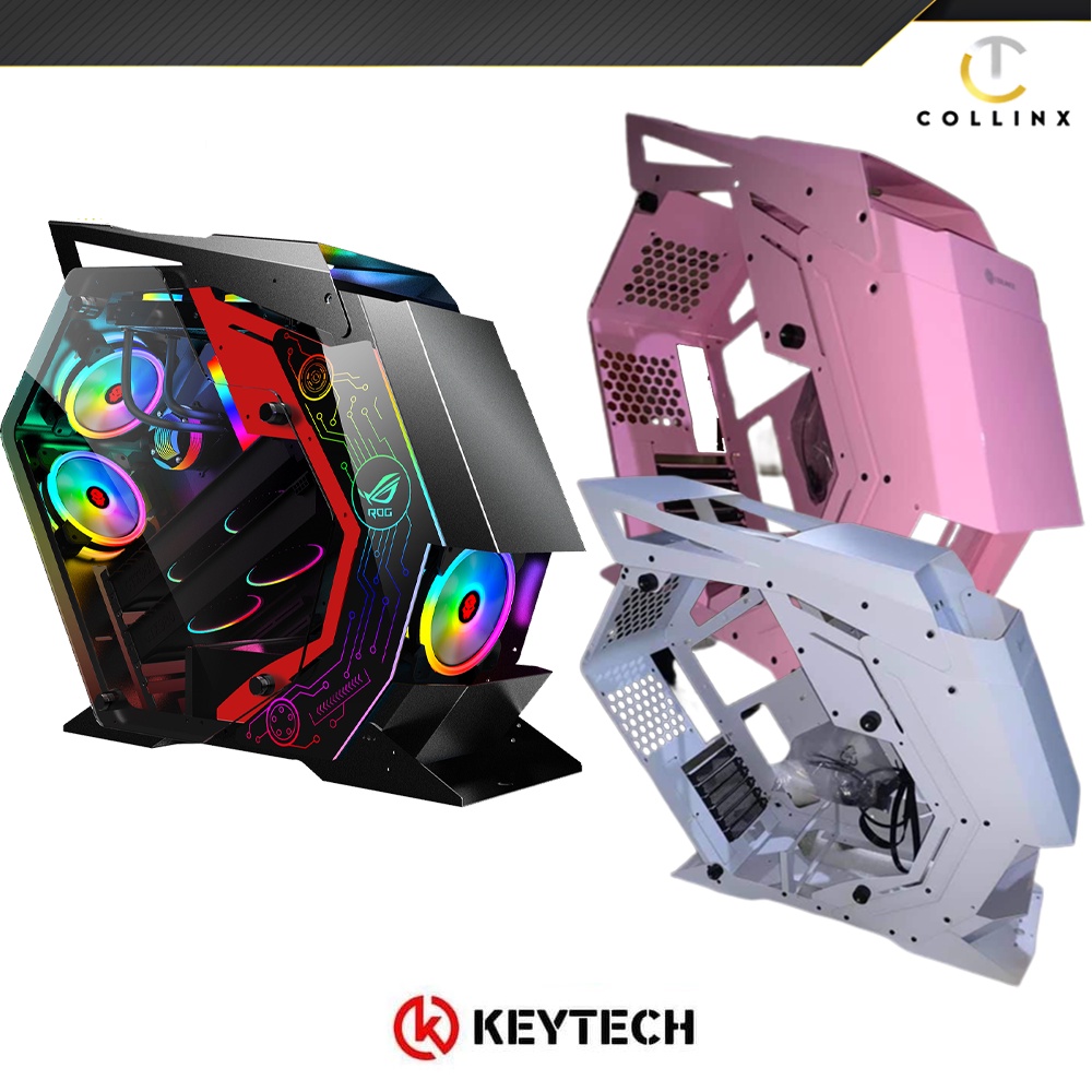 Keytech War Machine Case ATX | Double Side Tempered Glass | Air-Cooled ...