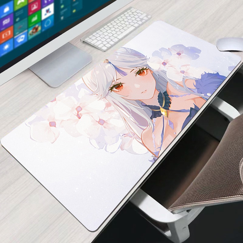 Genshin Ningguang Mousepad Xxl Large Mouse Pad Gaming Gamer Keyboard