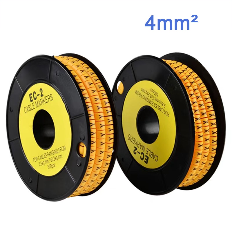 1 Volume Cable Marker Letter A-Z 4mm² Colored Wire Spiral Wrapping PVC ...