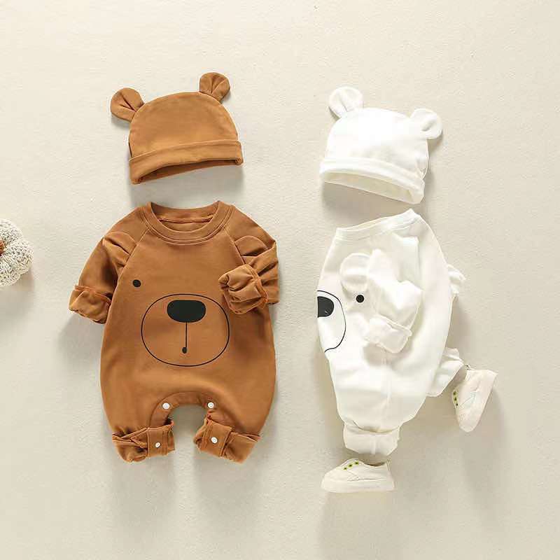 New Born Baby Clothes Set Jumpsuit for Infant Cute Longsleeved Newborn