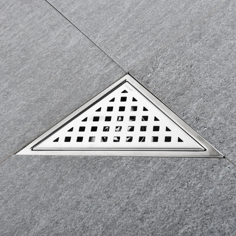 Shower Drain Protectors Floor Drain Strainer Triangle Wall Corner 304 ...