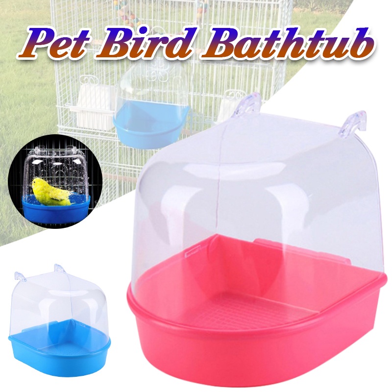 Renna's Bird Bath Cage For Bird Cage Parrot Cage Pet Cage Transparent ...