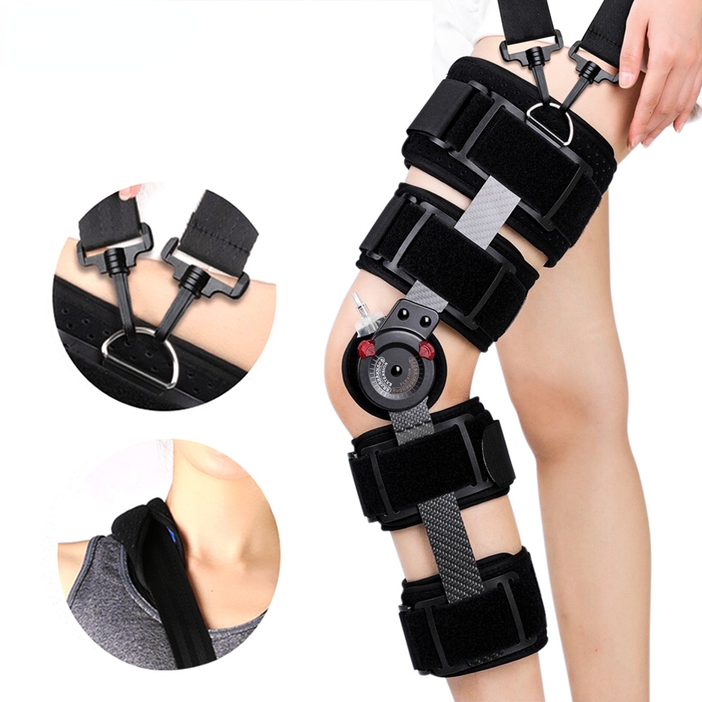 Unloader ROM Knee Brace Hinged Immobilizer Orthosis Stabilizer