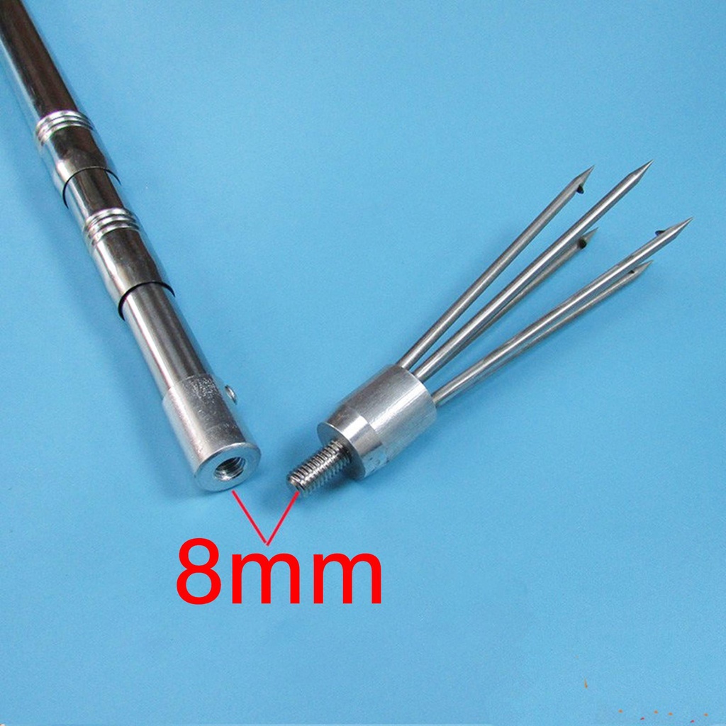 [Lzdyyh2hl] Fish Gig Head Fishing Fork Tip Ice Fishing Gaff Fork Gaff