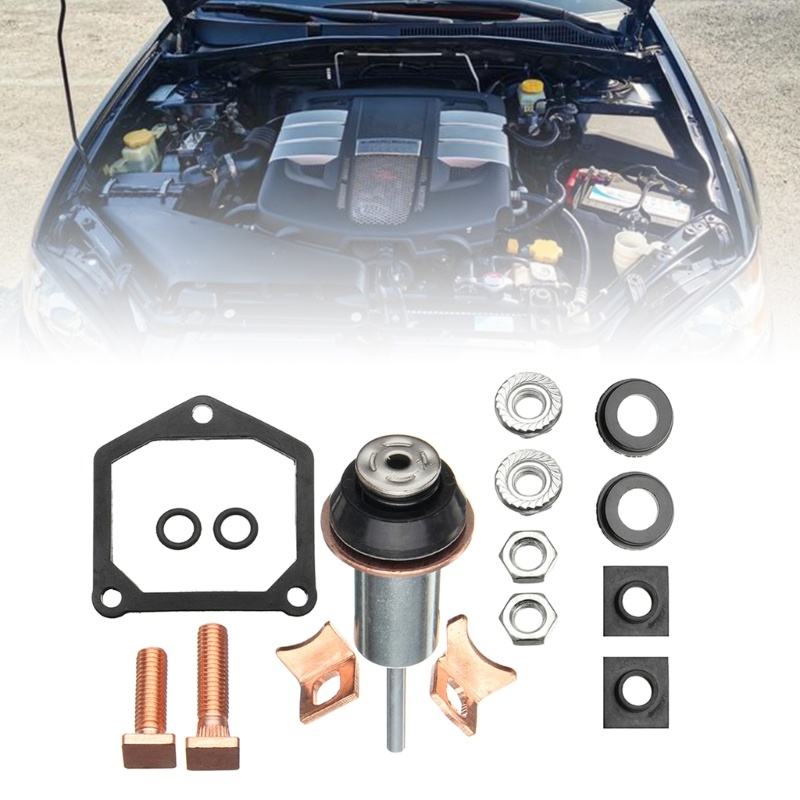 Starter Solenoid Repair Rebuild Kit – Plunger & Contacts Set For Toyota Subaru Honda – Geartronics