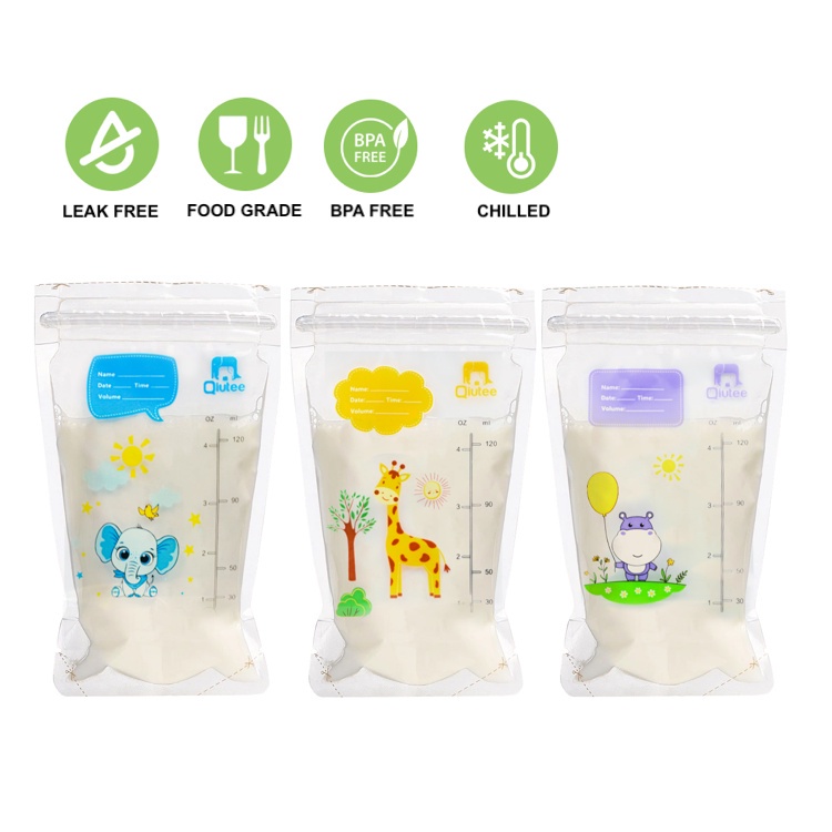 30pcs BPA Free Breastmilk Storage Bag 120ml Qiutee Shopee Philippines
