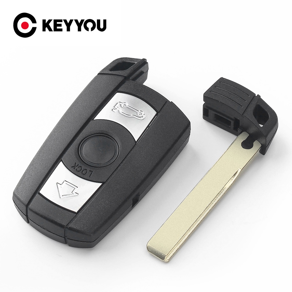 Blank Remote Key Shell / Case Cover For BMW 1 3 5 6 Series E90 E92 – 3 Button – No Chip/Internals