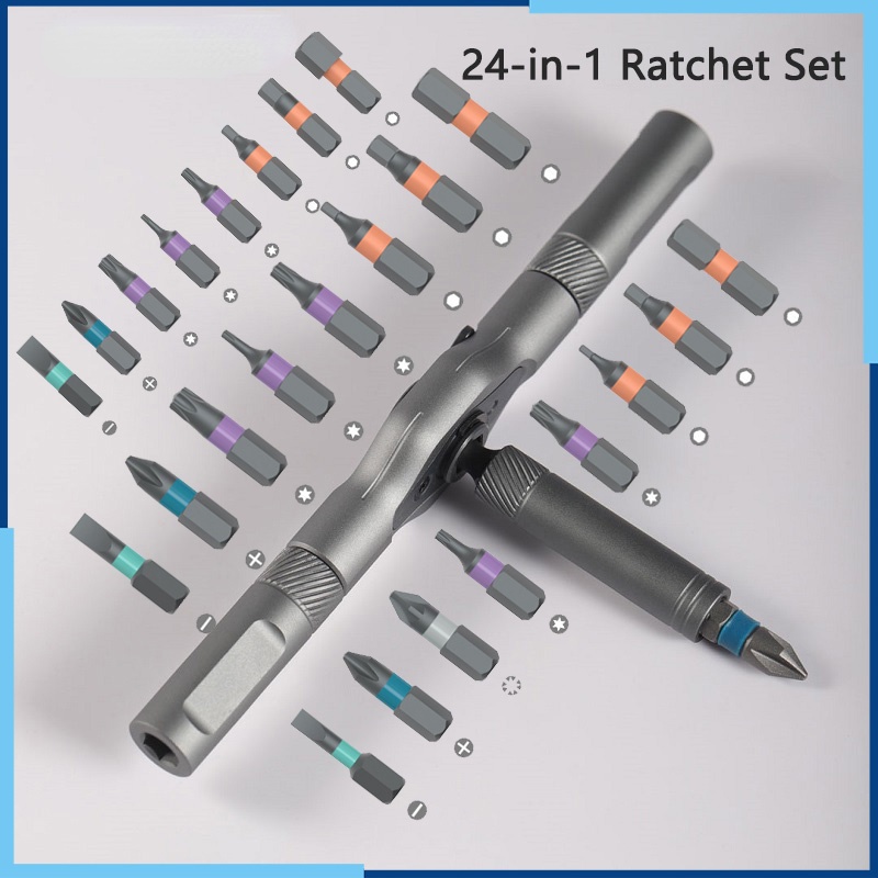 YOLO MALL ATuMan RS1 Hand Tool Ratchet Set Wrench Screwdriver 24 In 1 ...
