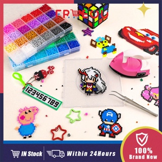 5mm 24 Colors EVA Hama Beads Set DIY Mini Perler Beads DIY Toys For Kids  3600pcs