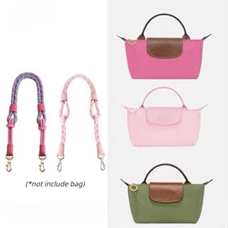 Bag Transformation Accessories for Longchamp mini Bag Straps Punch-free  Genuine Leather Shoulder Strap Crossbody Conversion