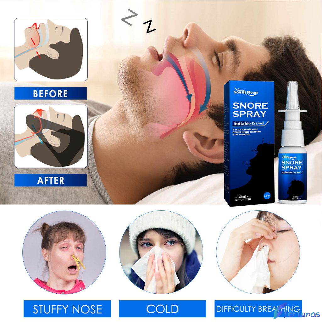 Herbal Anti Snoring Spray Nose Snot Sneezing Herbal Antibacterial