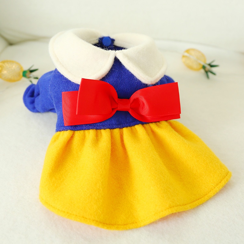 Dog Costume for Pet Snow White Cosplay Dress Pet Gown for Cosplay Puppy