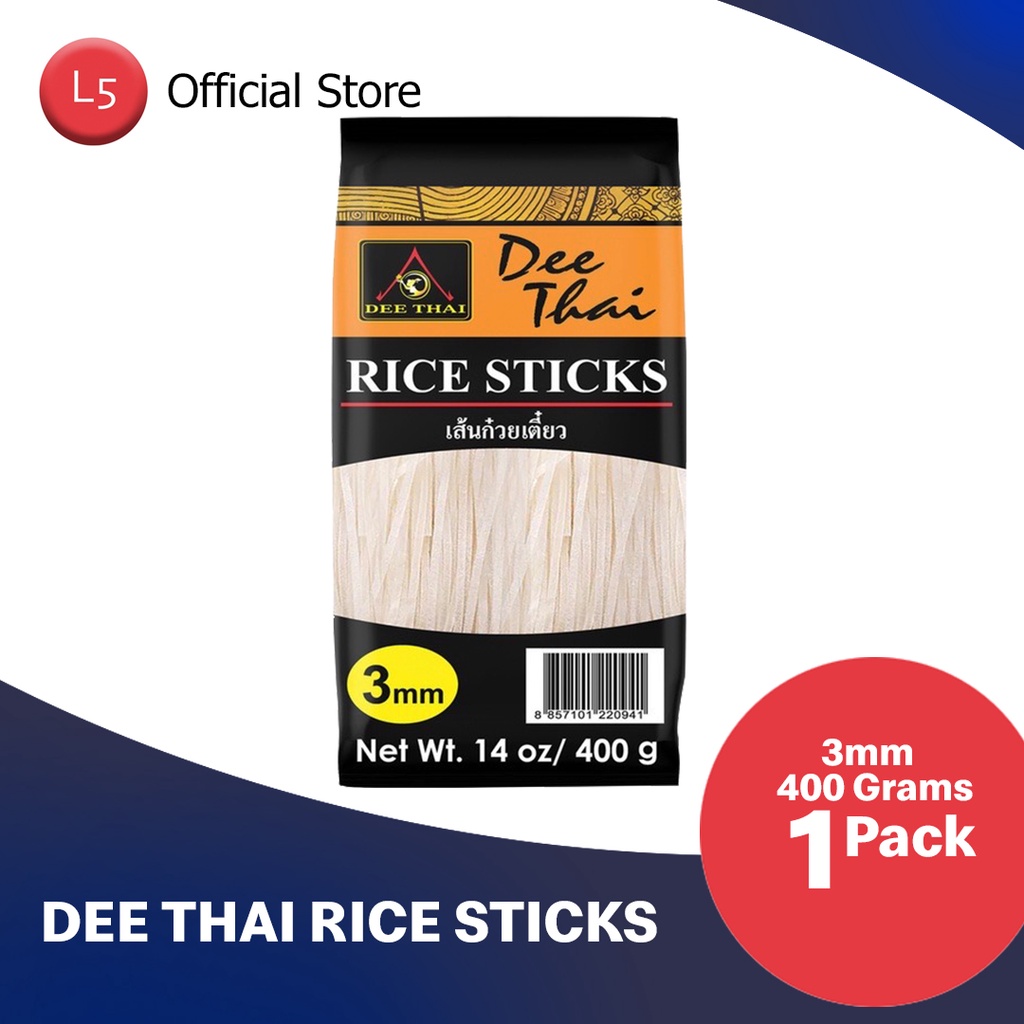 Dee Thai Rice Sticks Noodles for Pad Thai 3mm | Shopee Philippines