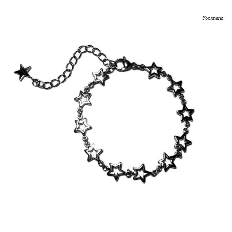 【CH*】 FivePointed Star Bracelets Bangle Jewelry Link Chain Wristband