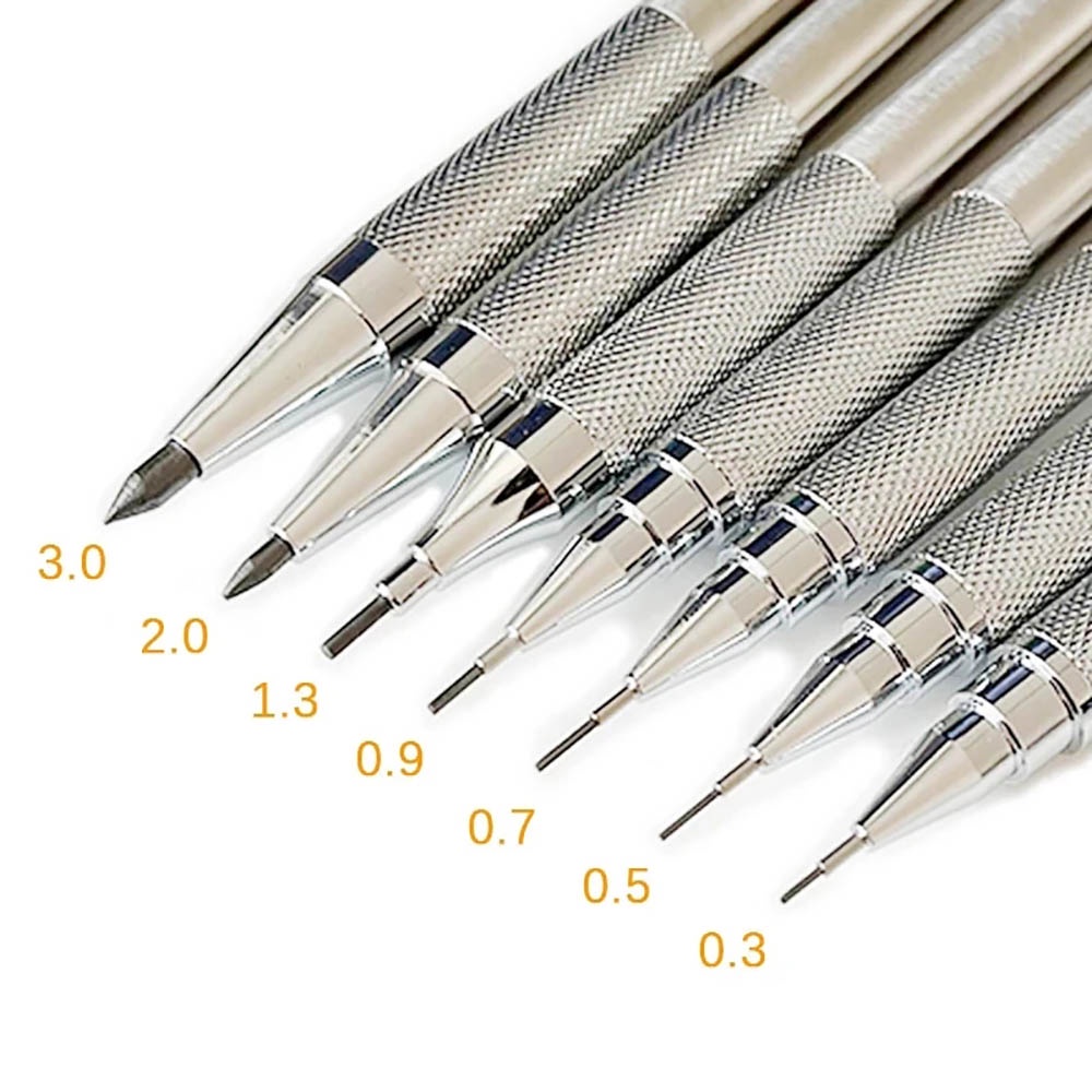 Mechanical Pencil Set Full Metal Art Drawing Painting Automatic Leads
