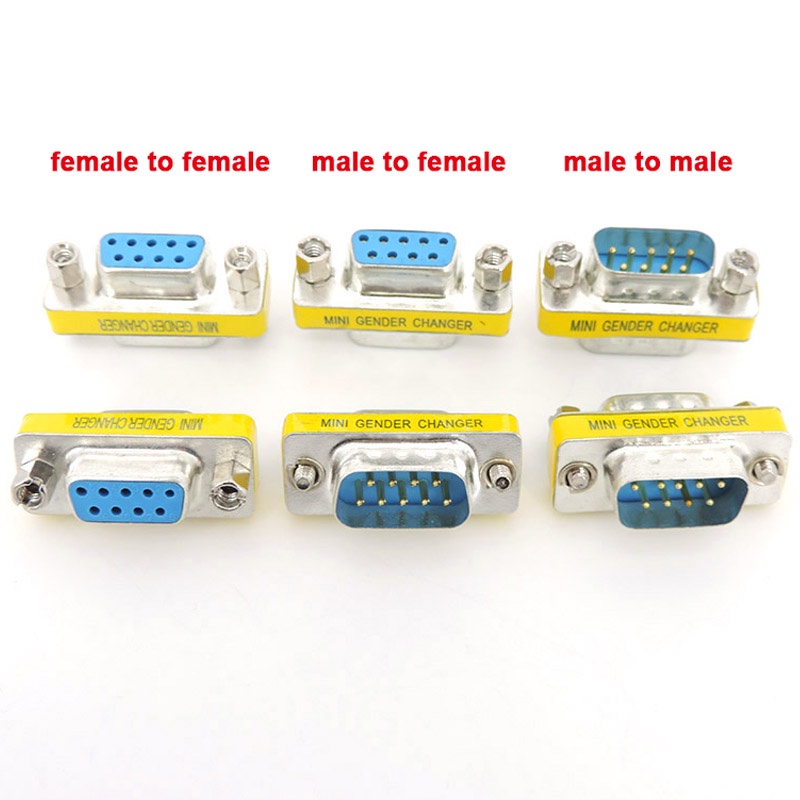 DB9 9Pin Male to Male/Female to Female/Male to Female converter Mini ...