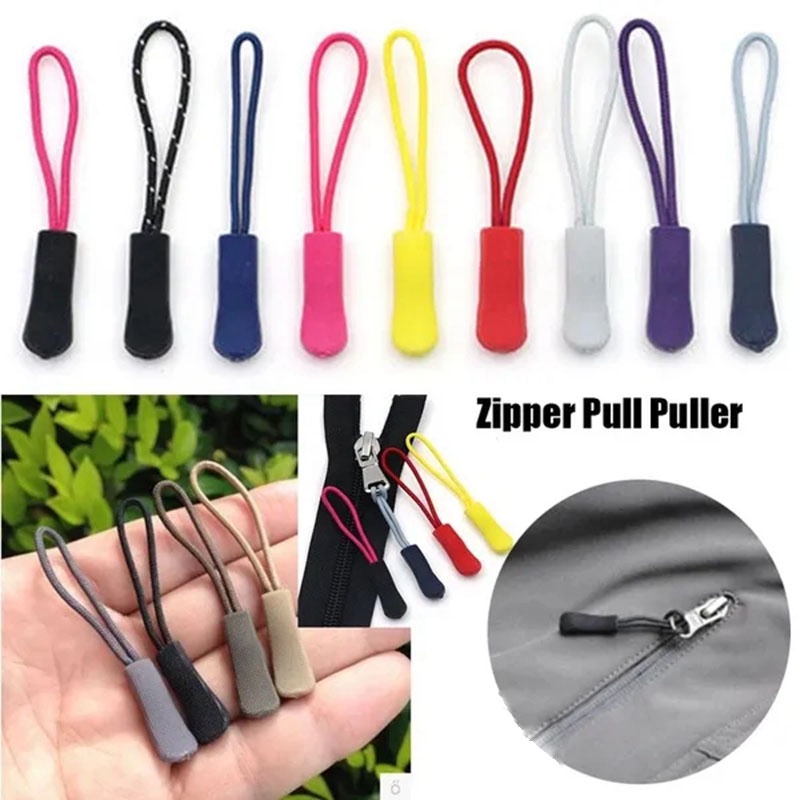10 Pcs Colorful Zipper Pull Cord Zip Puller High-quality Replacement ...