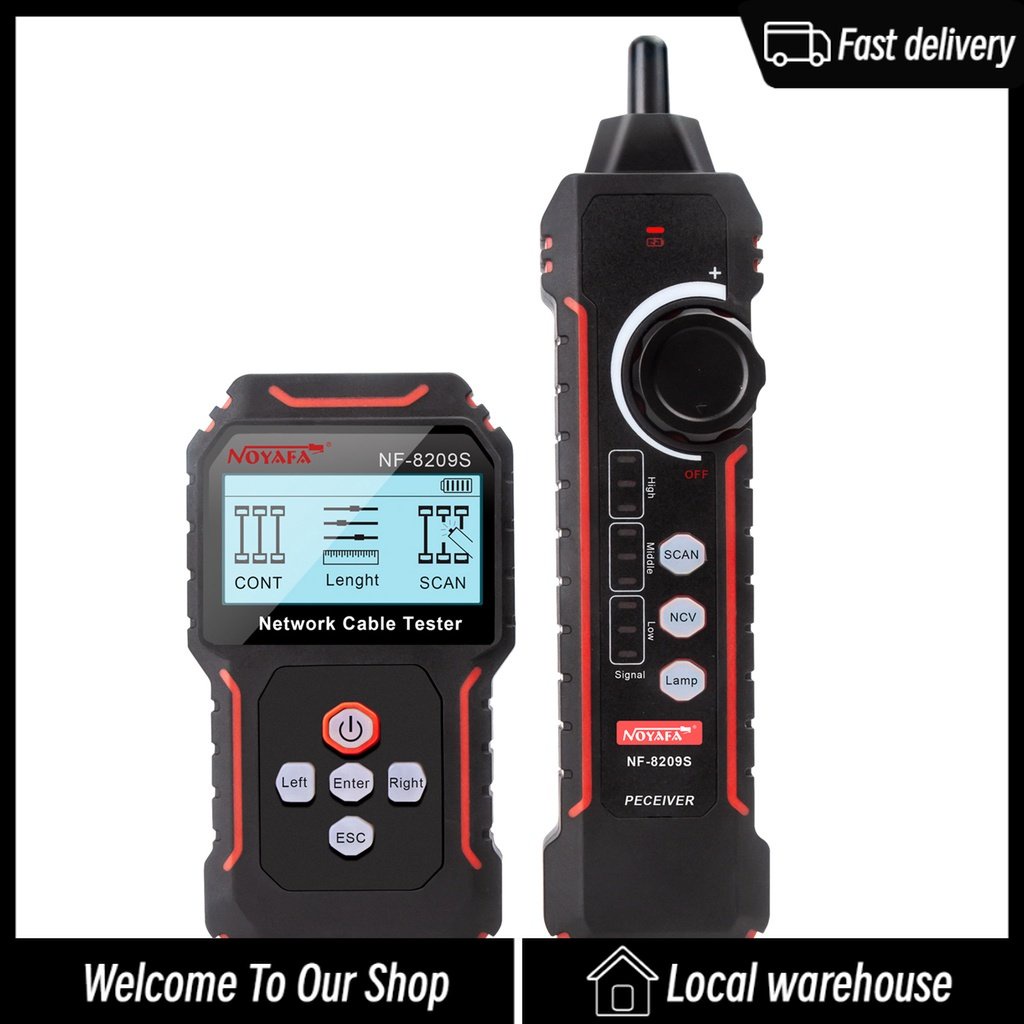 [Fast delivery]NOYAFA NF-8209S POE Wire Checker LCD Display Measure ...