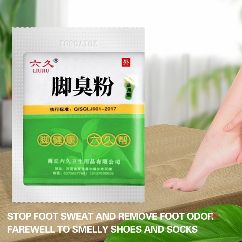10PCS Deodorant Foot Bath Powder Foot Sweat Itching Peeling Beriberi