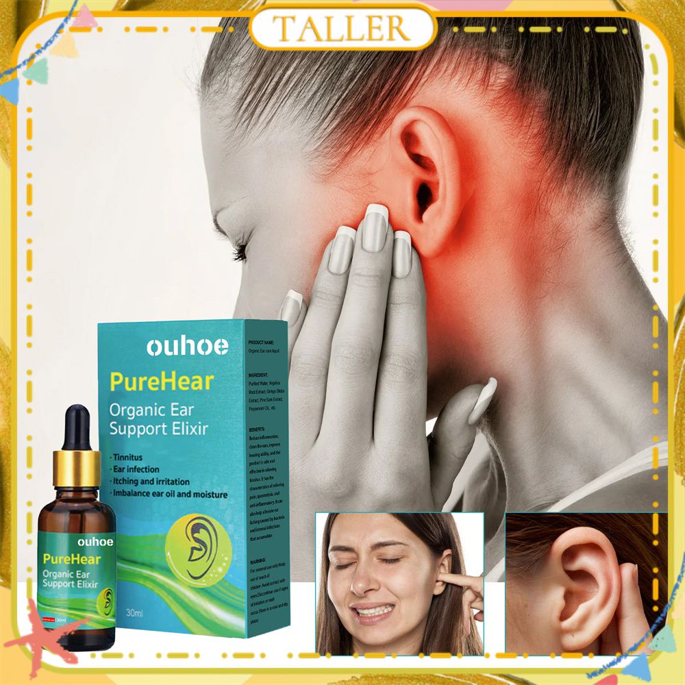 Ready Stcok Ouhoe Purehear Organic Ear Support Elixir Antibacterial Ear