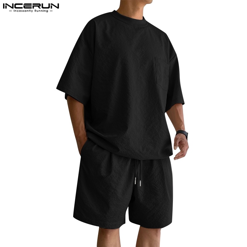 INCERUN Men's Casual Set Two-piece Suits | Shopee Philippines