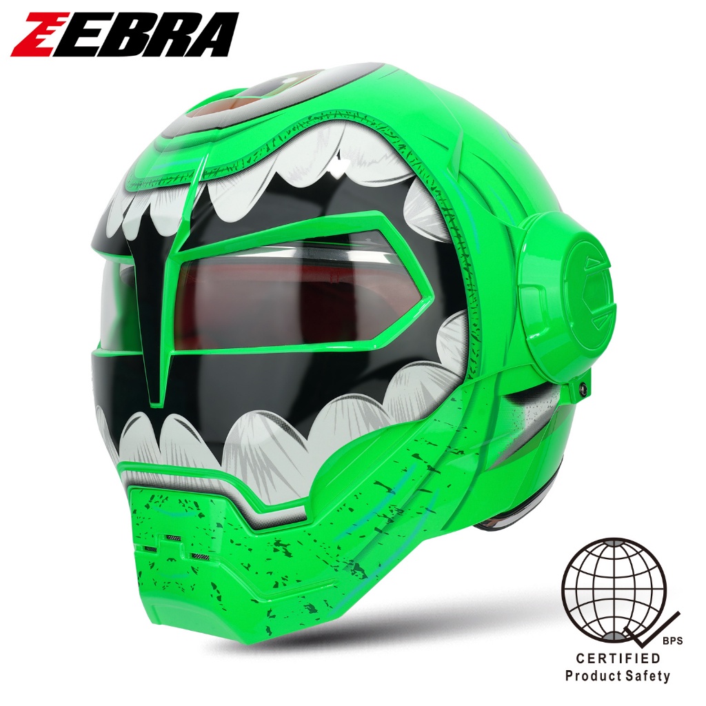 ZEBRA YM822 IRM Motorcycle Open Face Modular Helmet Shopee Philippines