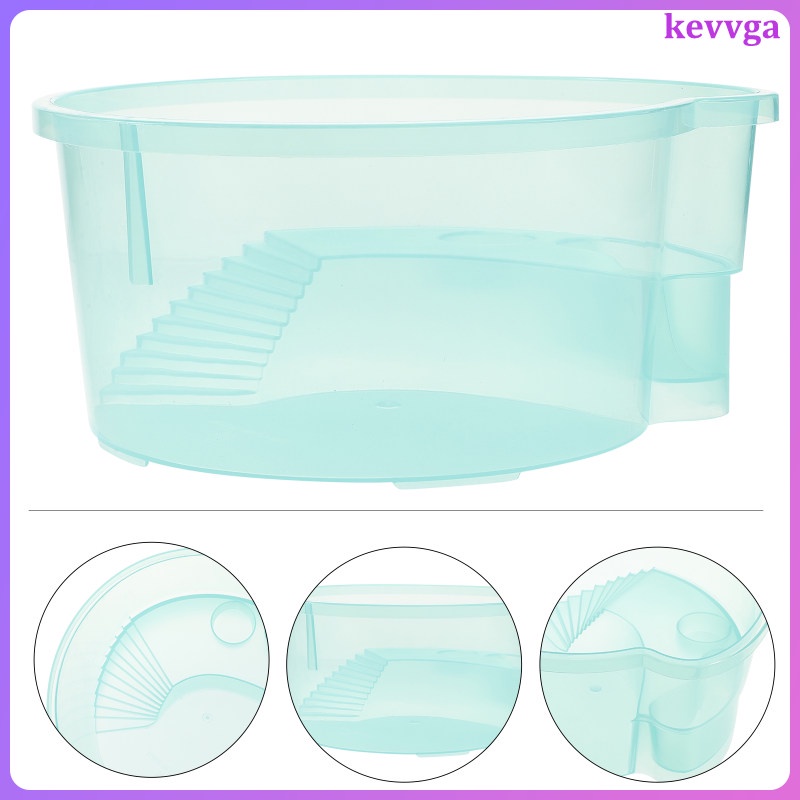 kevvga Animal Turtle Breeding Tank Rest Small Terrarium Aquarium Fish ...