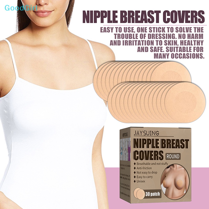 Goodgirl 30pcs Women Disposable Bra Nipple Covers Non Woven Breast