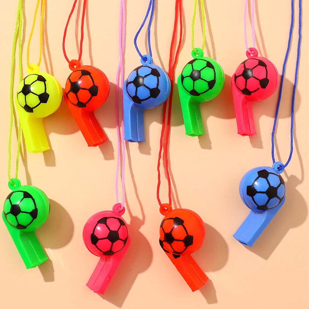 Color Football Whistle Plastic Horn Concert Games Cheer Props Referee ...