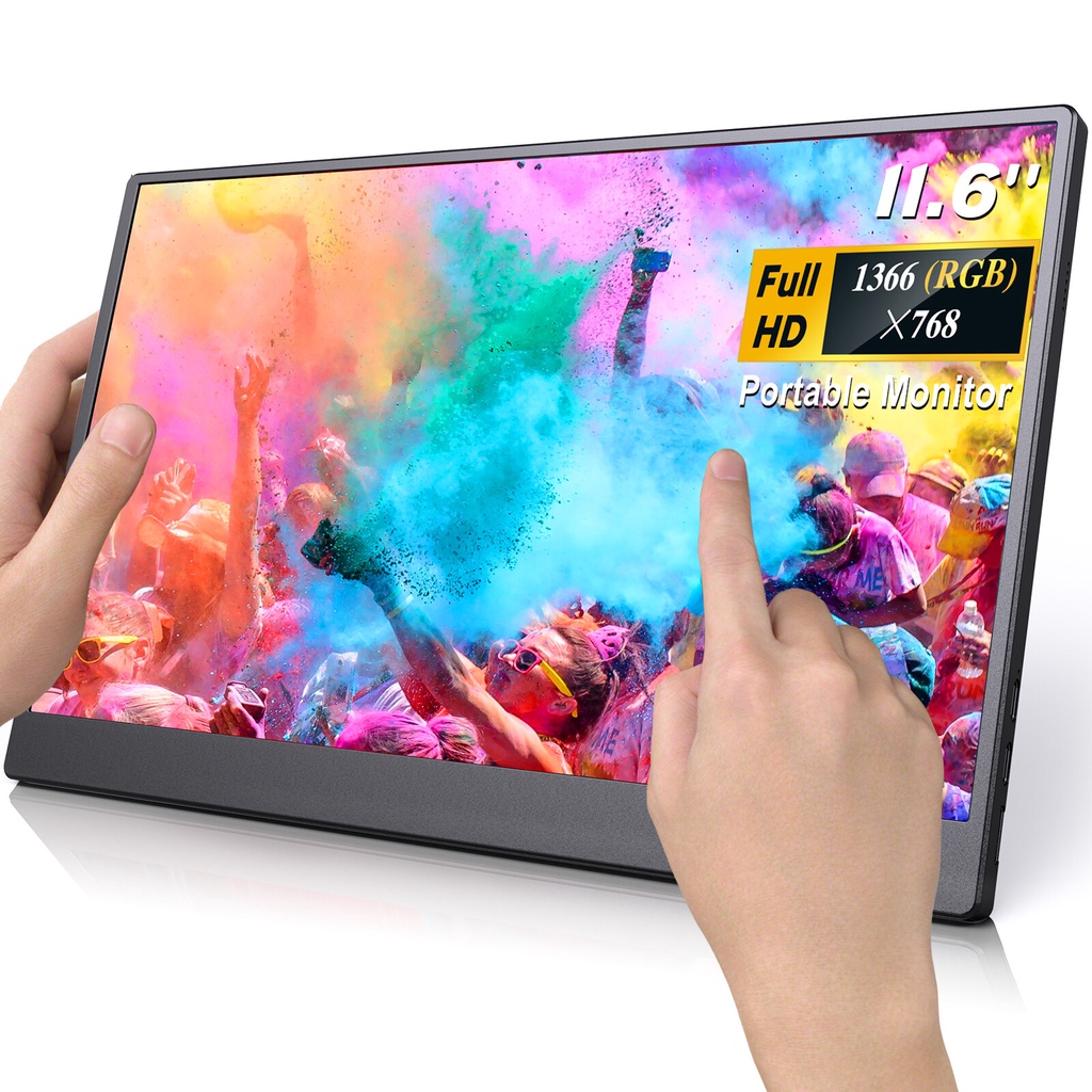 Eyoyo 11.6 Inch Portable Small Monitor, 1366x768 Portable Laptop ...