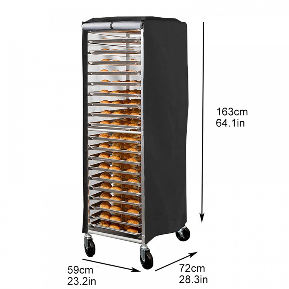 Rack Dust Cover Baker\'s Rack Cover For Commercial Bun Pan Bakery Rack ...