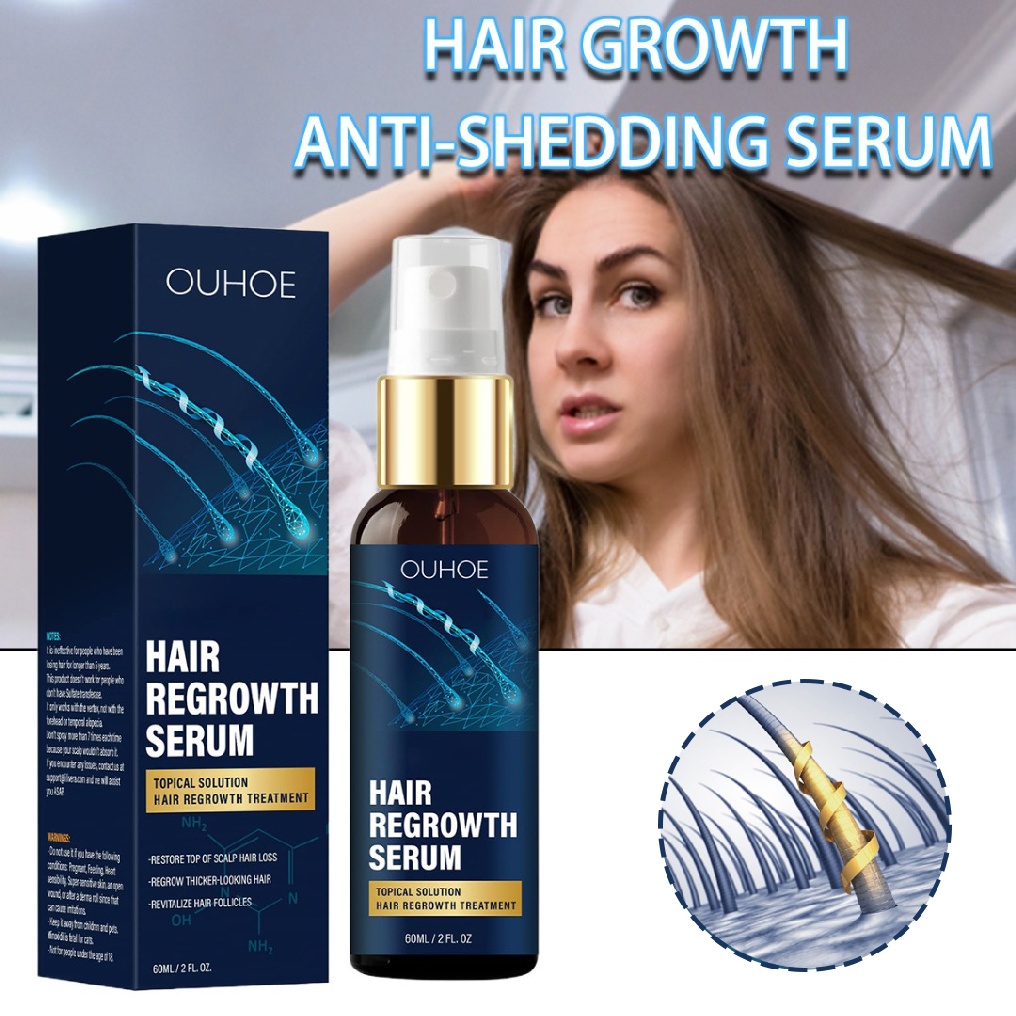 Biotin Hair Regrowth Serum Growth Spray Scalp Treatment Anti Hair Loss