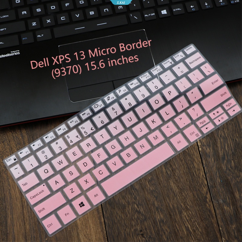 Laptop Keyboard Case Slim Soft Silicone Waterproof Cover for Dell XPS 13 Micro Border (9370) 15.