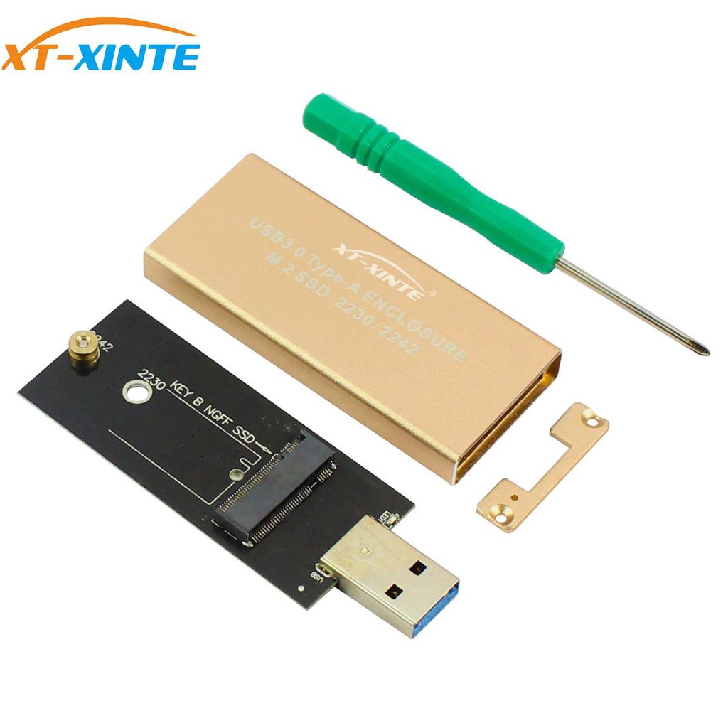 XT-XINTE USB 3.0 To M.2 SSD Enclosure Storage Case For NGFF B Key Hard ...