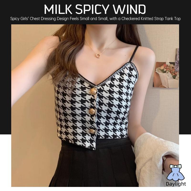 Korean Style Women Strap Tank Top Summer Versatile Strap Tank Top Sexy ...