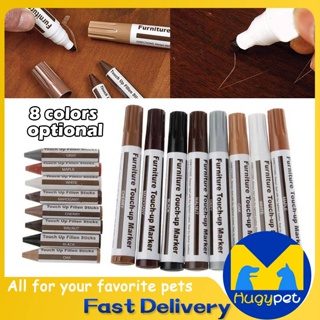 SEISSO Furniture Markers Touch Up - Set of 17 - Furniture Scratch Repair Markers Kit, Wood Touch Up Markers and Wax Sticks with Sharpener, for