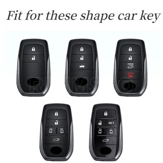 Soft Tpu Car Remote Key Case Cover For Toyota Rav Crown Hilux Fortuner