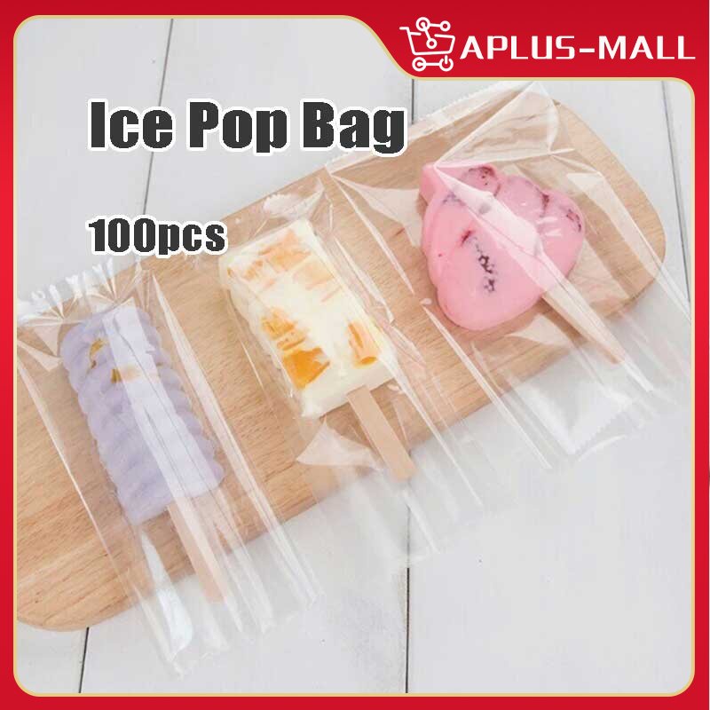 100Pcs Disposable Popsicle Package Bags Transparent Popsicle Bags ...