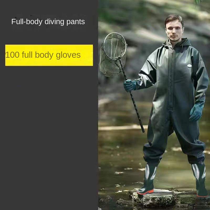 Gloves Full Waders Suit 1mm Rubber Waders Waterproof Suit Rubber
