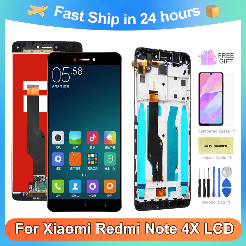 Original 5.5'' Screen For Xiaomi Redmi Note 4X LCD Display Touch Screen ...