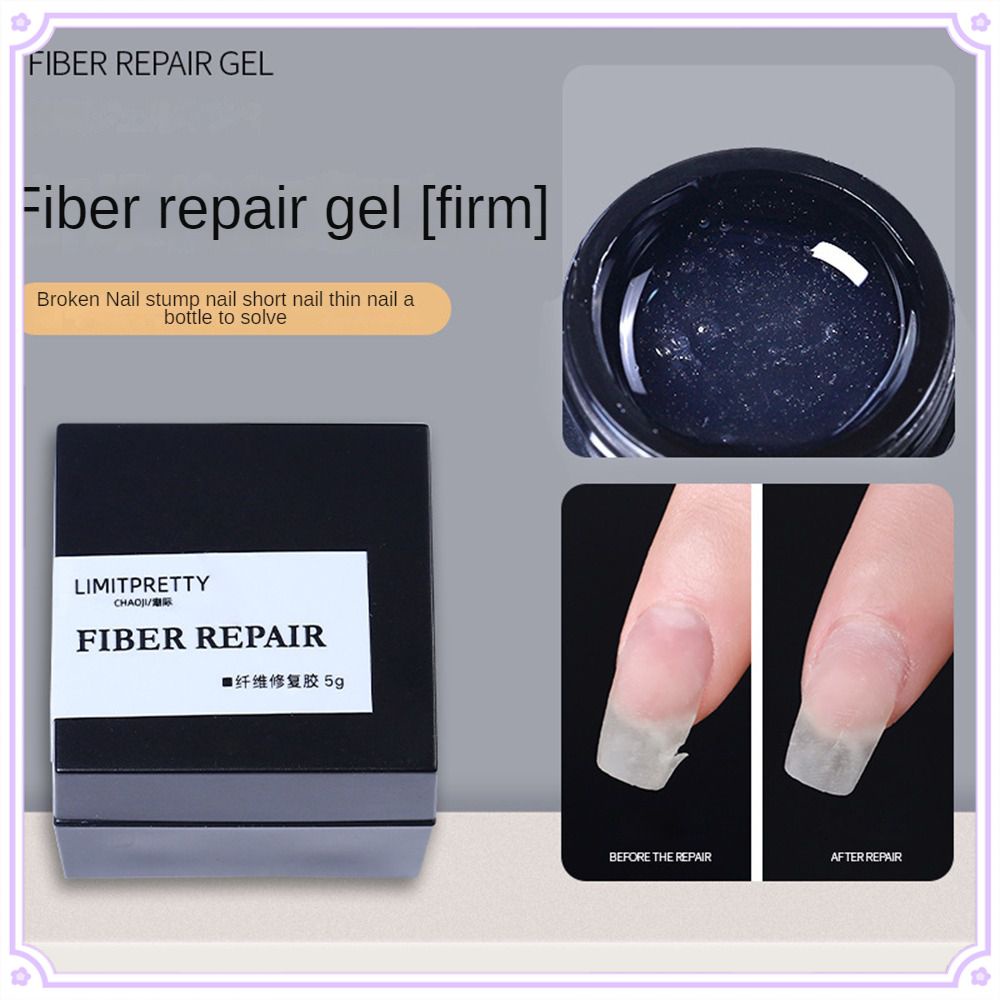 Boxed 5g Fiber Repair Gel for Broken Nail Repaired Fiberglass Silk UV